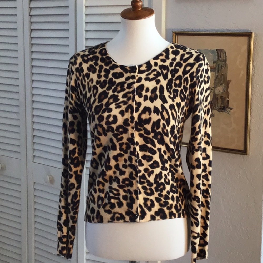 H&M leopard print cardigan